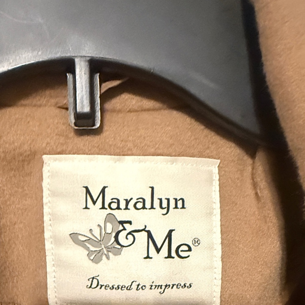 Maralyn & Me Camel Pea Coat - Picture 2 of 7
